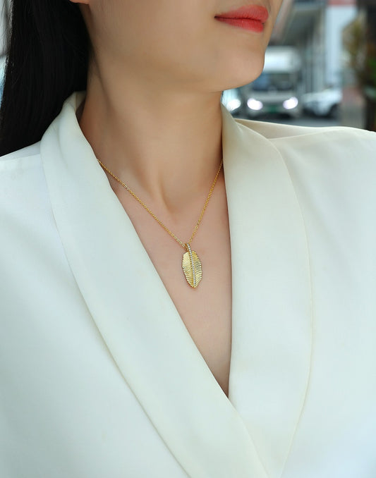 Fallen Leaves Starlight - Trendy Necklace