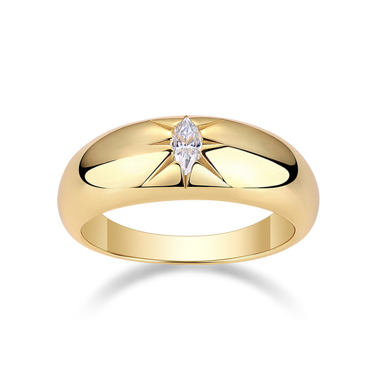 Anello di lusso Radiance a otto punte
