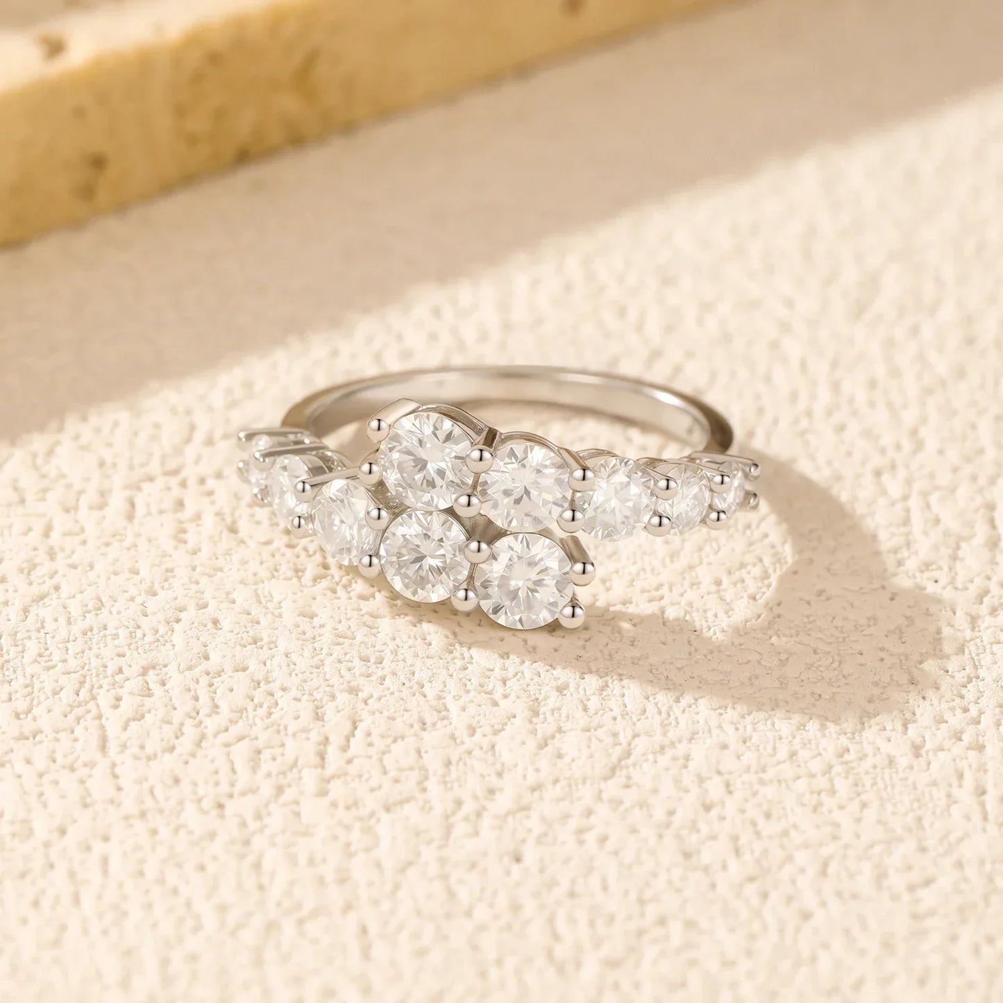Eternal Geometry – Moissanit Eternity Ring - Alyrah Jewellery