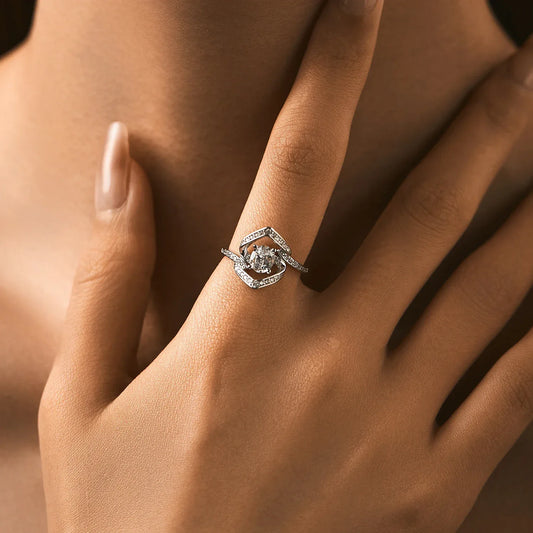 Celestial Radiance –Sparkling Statement Ring - Alyrah Jewellery