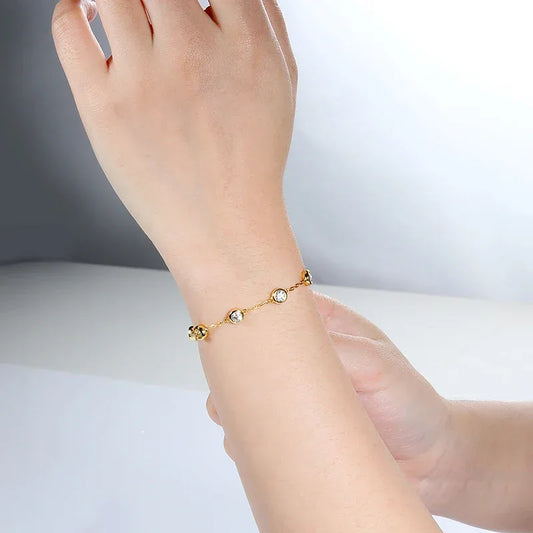 Bubble Spark Elegance – Moissanite Tennis Armband - Alyrah Jewellery