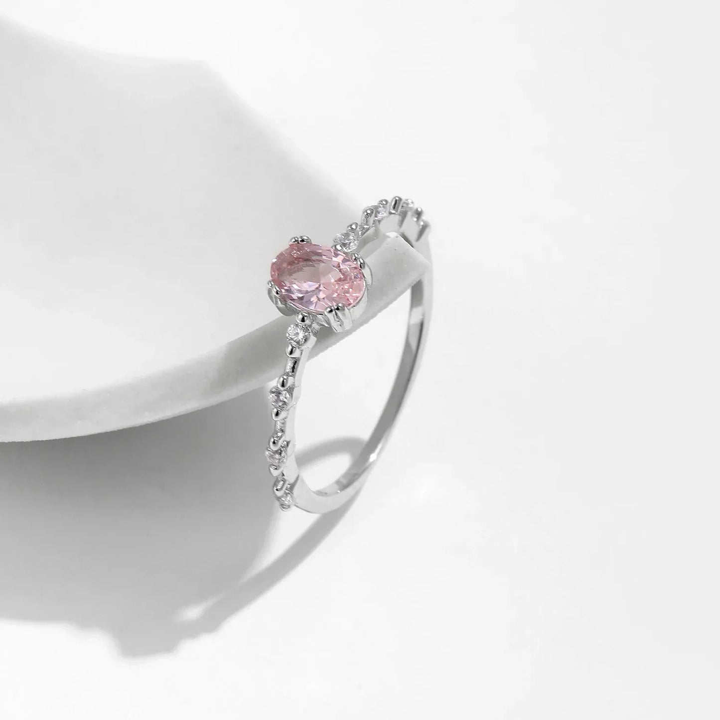 Moonlit Promise – Oval Solitaire Ring - Alyrah Jewellery