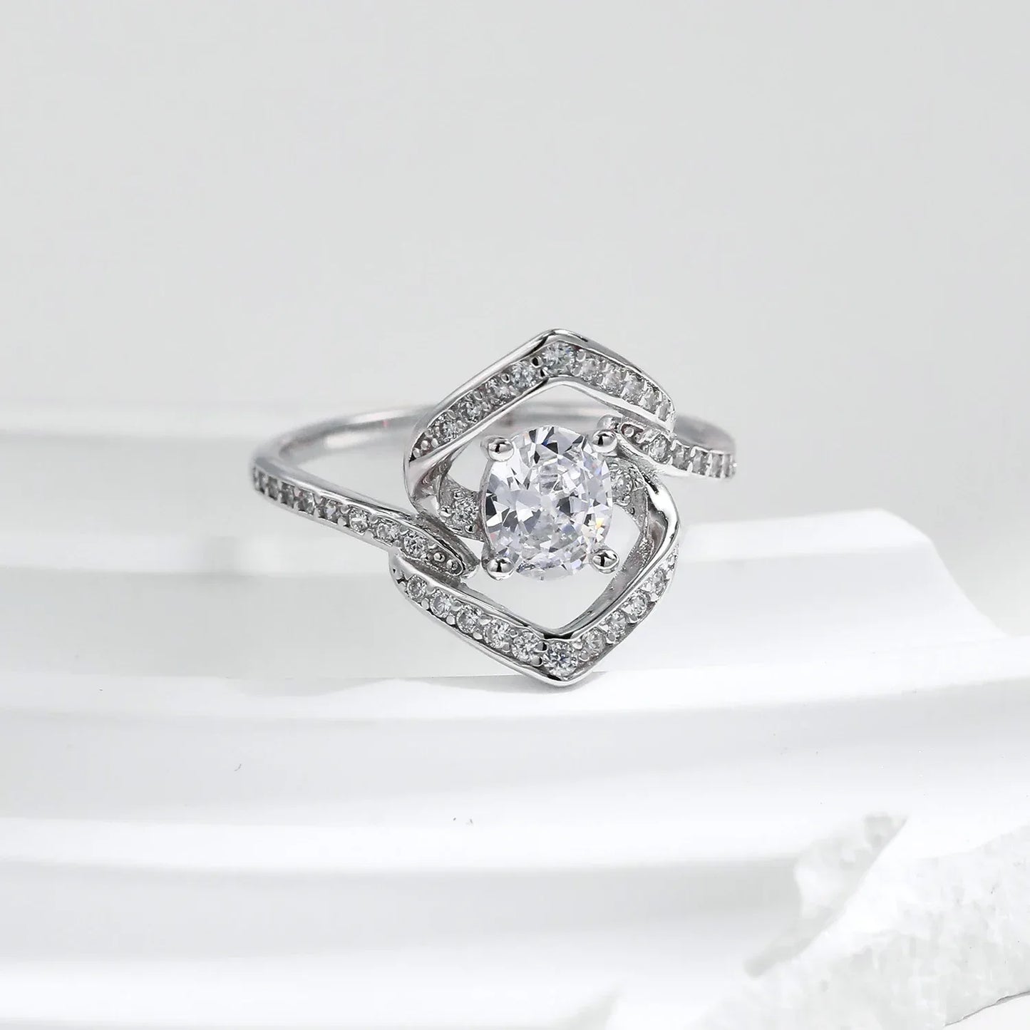 Celestial Radiance –Sparkling Statement Ring - Alyrah Jewellery