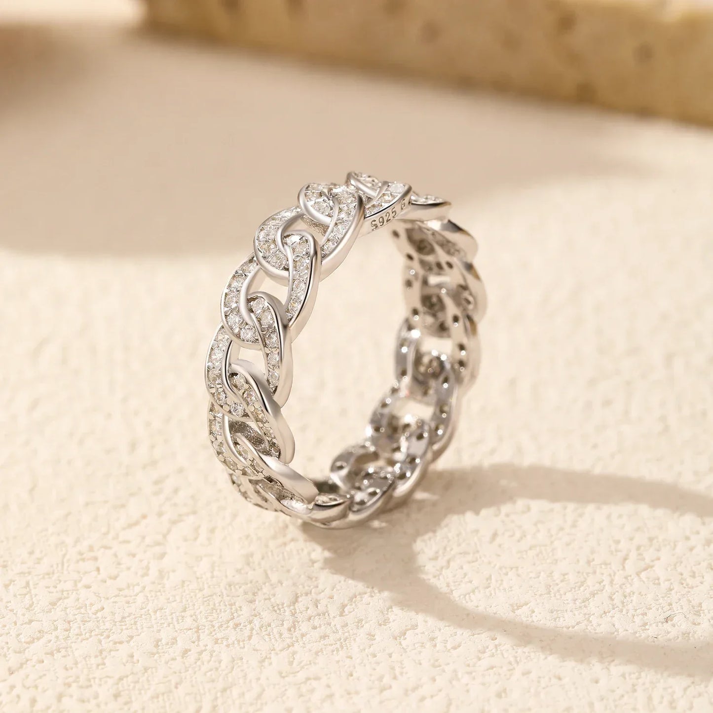 Sparkle Lock – Zirkon Eternity Ring - Alyrah Jewellery