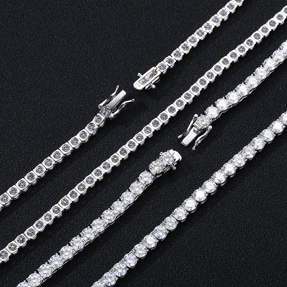 Luna Ice Tennis – Moissanite Halskette - Alyrah Jewellery