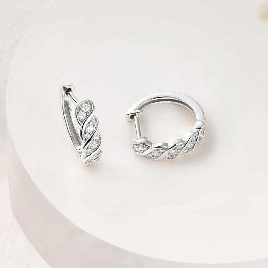 Urban Twist Spark – Moissanite Creolen