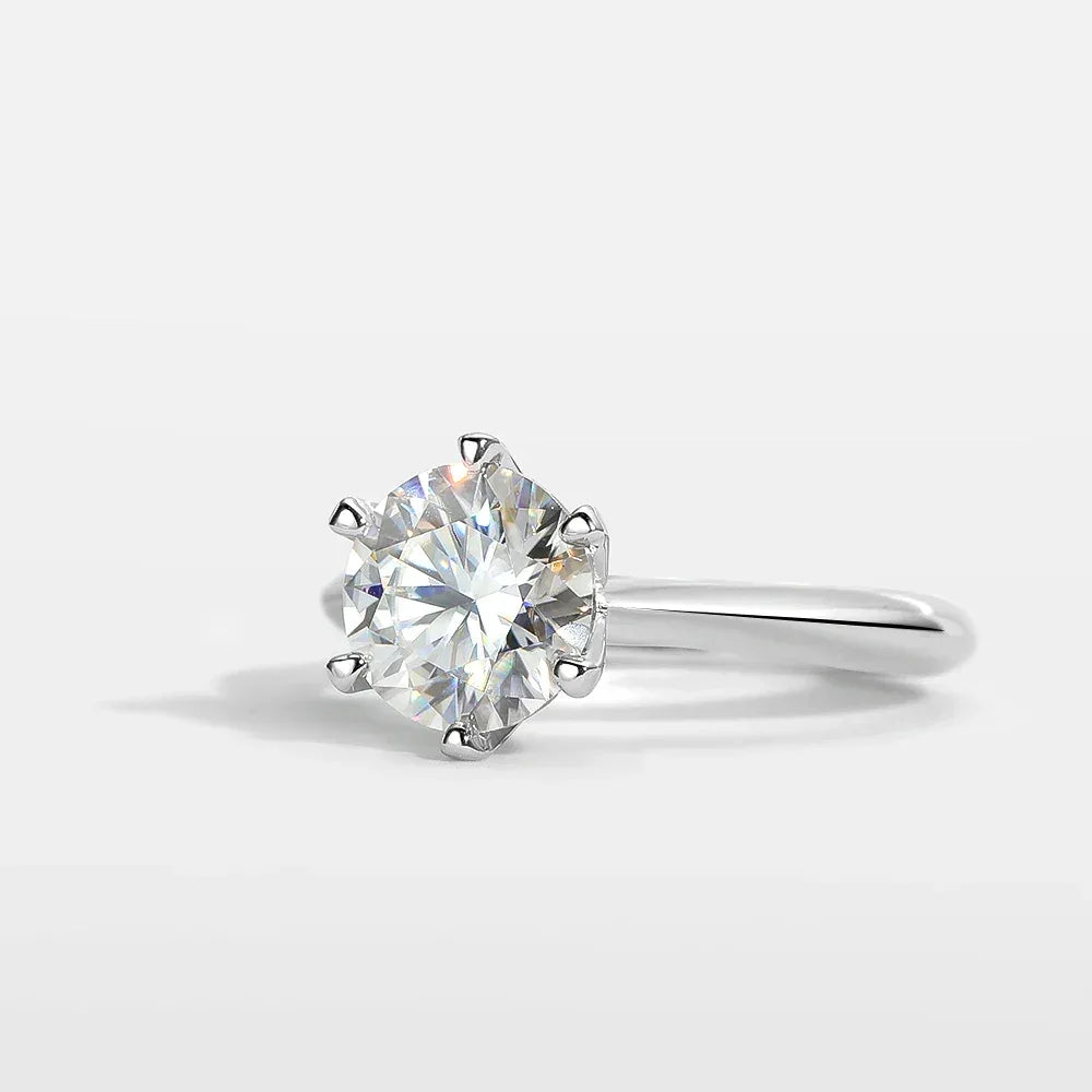 Ewiges Funkeln – Moissanite Solitaire Verlobungsring - Alyrah Jewellery
