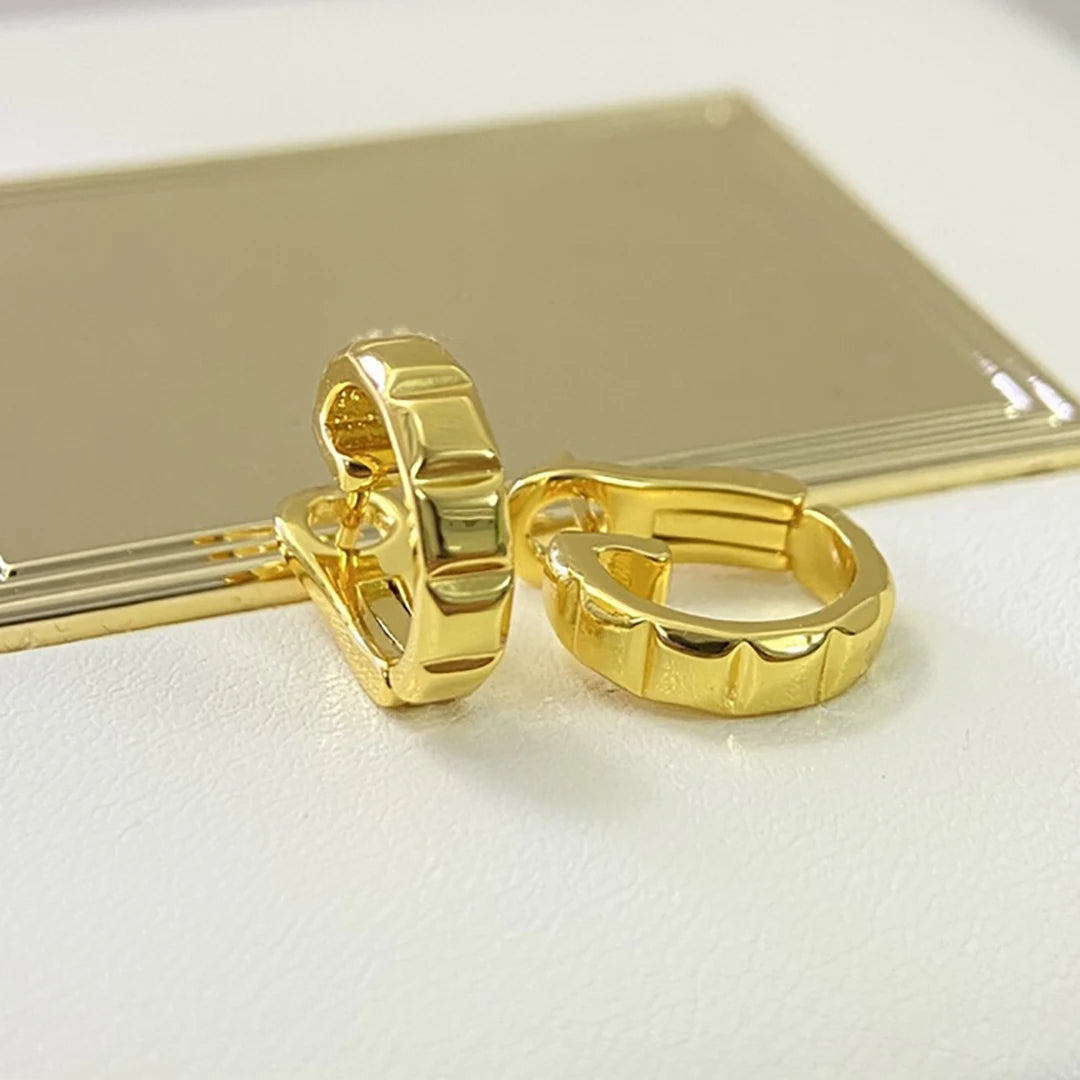 Parisian Elegance – Sterling Silver Earrings with 18K Gold Plating, French Luxury for Women