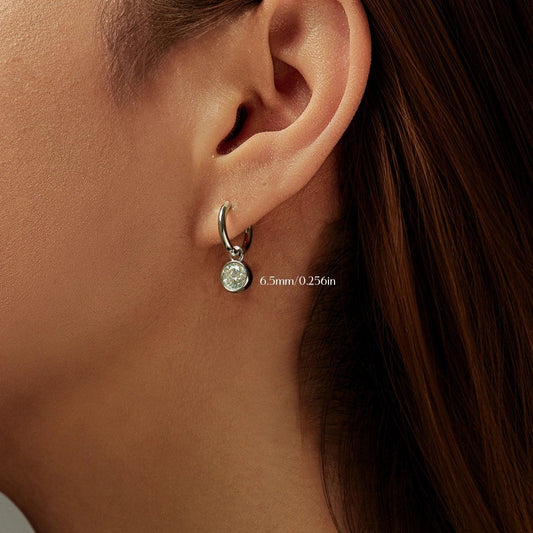 Twilight Glow – Moissanit Creolen - Alyrah Jewellery