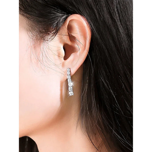 Urban Drop Spark – Moissanit Pendant Ohrringe - Alyrah Jewellery