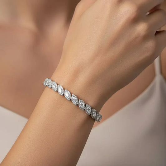 Marquise Grace – Moissanit Tennisarmband - Alyrah Jewellery