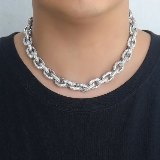 Ice Rope King –Kordelkette mit Diamantbesatz - Alyrah Jewellery