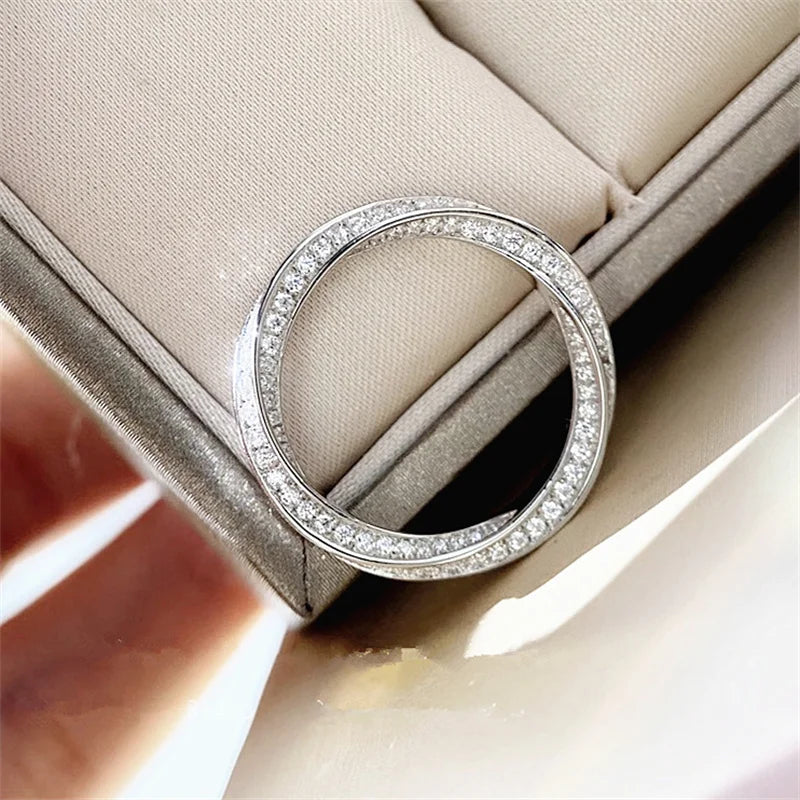 ALYRAH "Women's White Gold Plated Sterling Ring – Elegant Engagement & Wedding Jewelry | CC708"