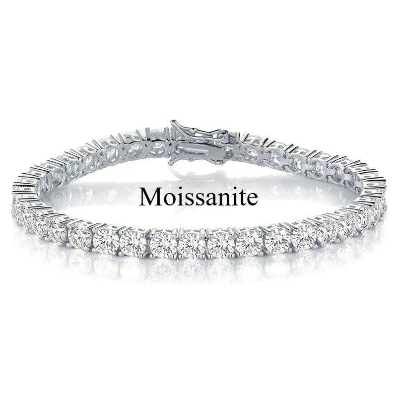 Urban Heart Spark – Moissanite Bracelet