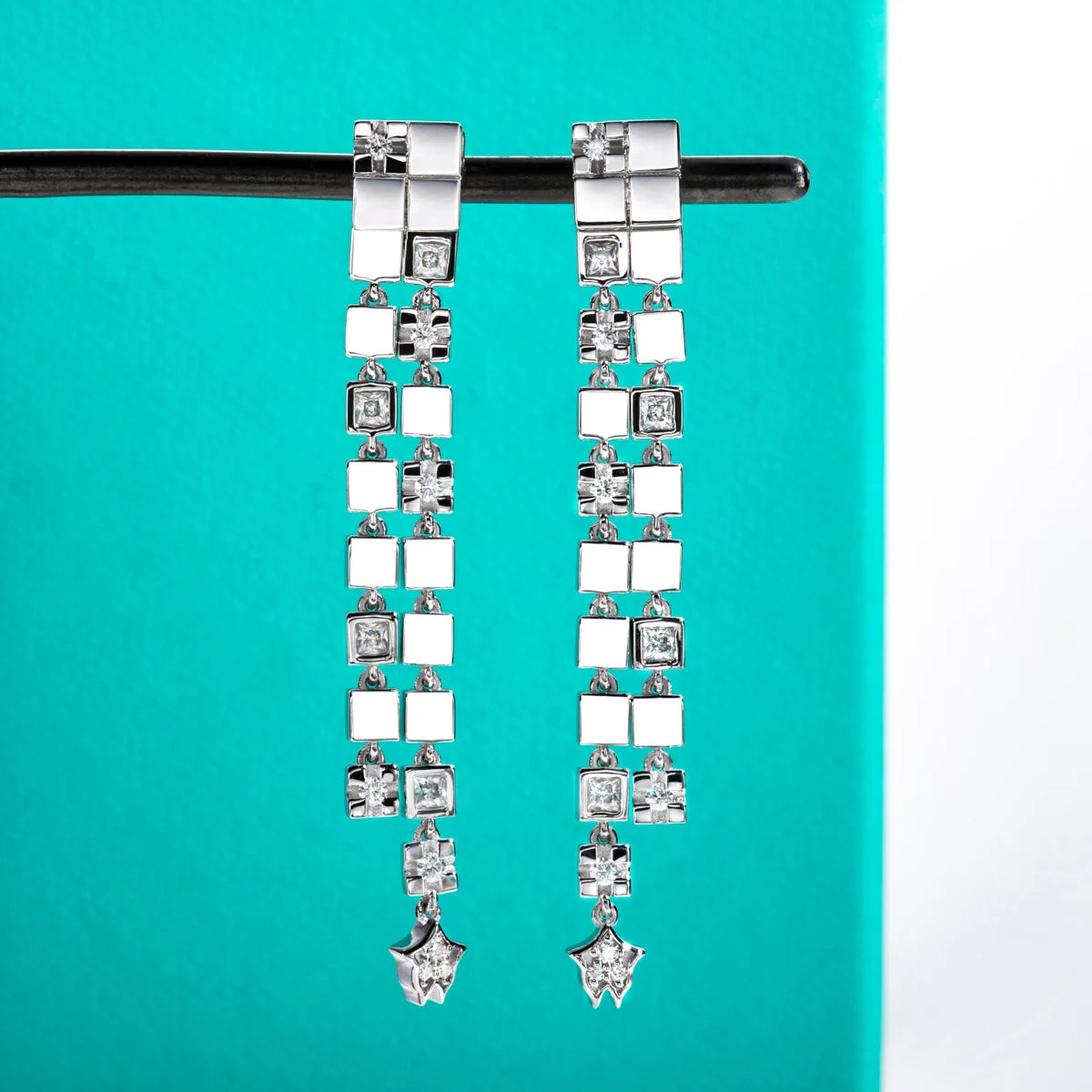 Eternal Glow – Moissanite Drop Ohrringe aus 925 Sterling Silber