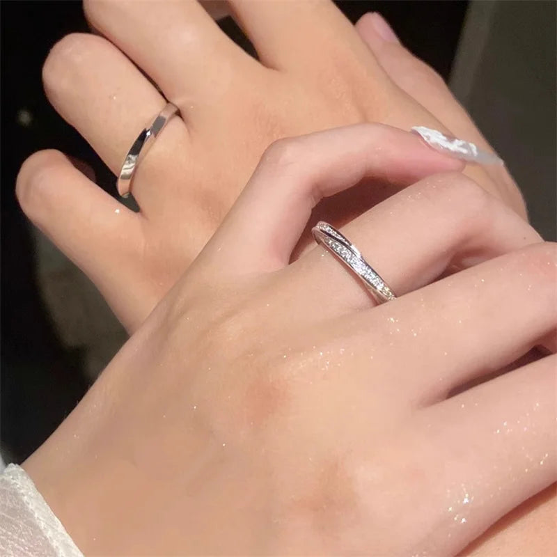 ALYRAH "Women's White Gold Plated Sterling Ring – Elegant Engagement & Wedding Jewelry | CC708"