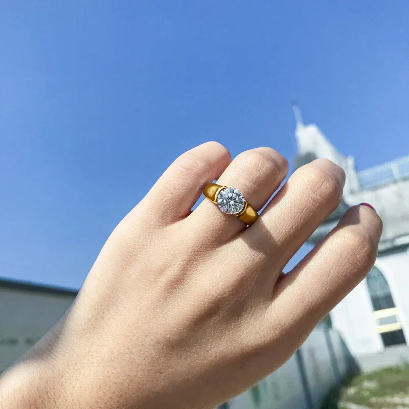 Eternal Spark – Moissanit Solitärring - Alyrah Jewellery
