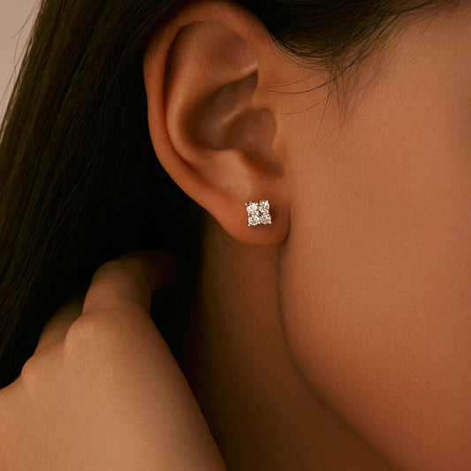 Urban Spark – Moissanit Stud Earrings - Alyrah Jewellery