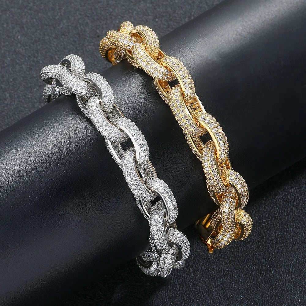 Ice Rope King –Kordelkette mit Diamantbesatz - Alyrah Jewellery