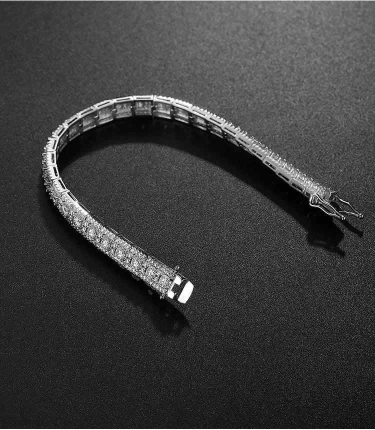 Square Radiance – Moissanit Tennisarmband - Alyrah Jewellery