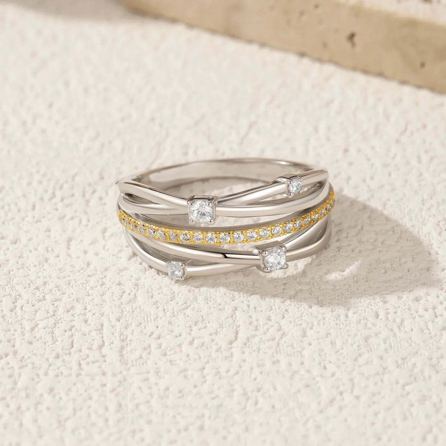 Twist Elegance – Damen-Cocktailring - Alyrah Jewellery