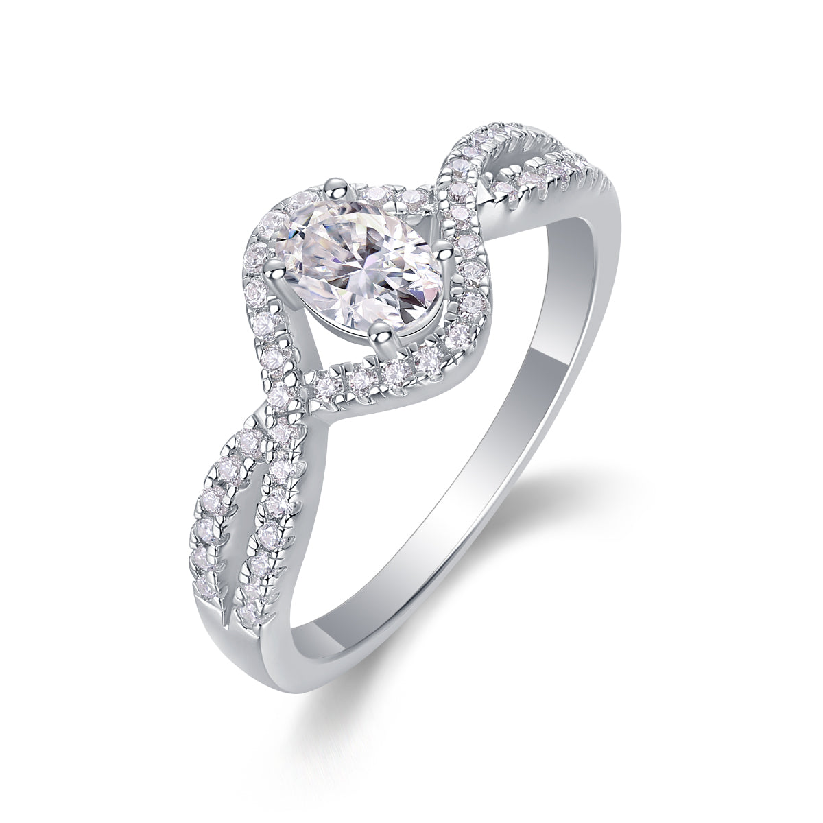 Alice in Wonderland – Elegant Moissanite Wedding Ring