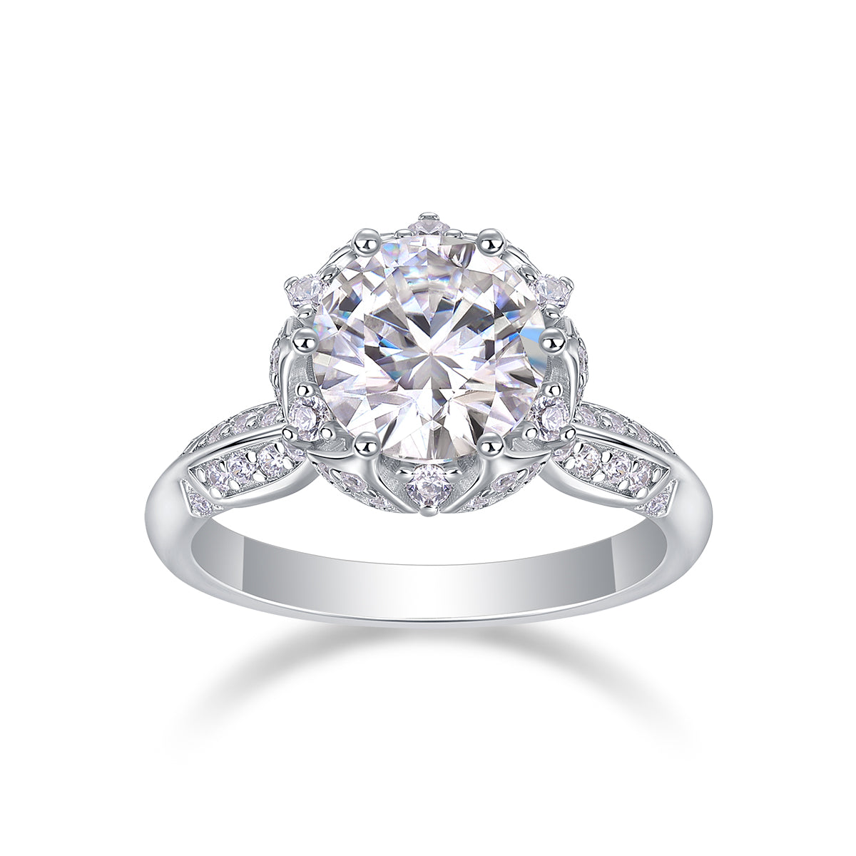 Life Theater – Elegant moissanite wedding ring