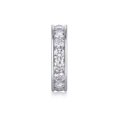 Large Star Ring – Moissanite 0.1 carat per point, S925 sterling silver with platinum plating