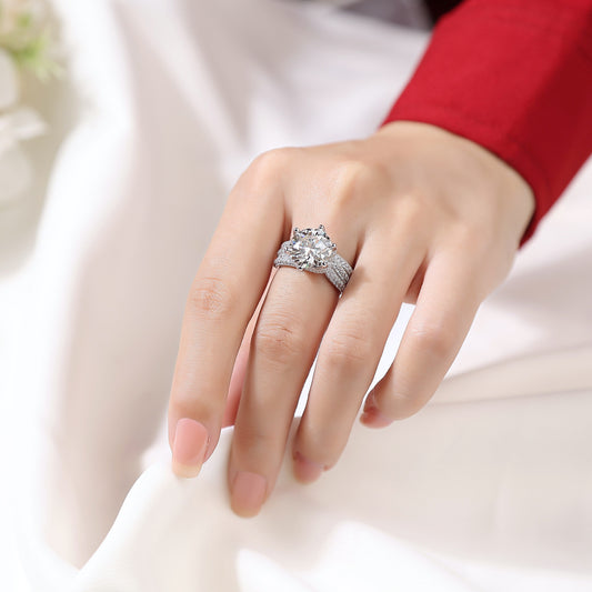 Voto eterno – Anello nuziale esclusivo con moissanite