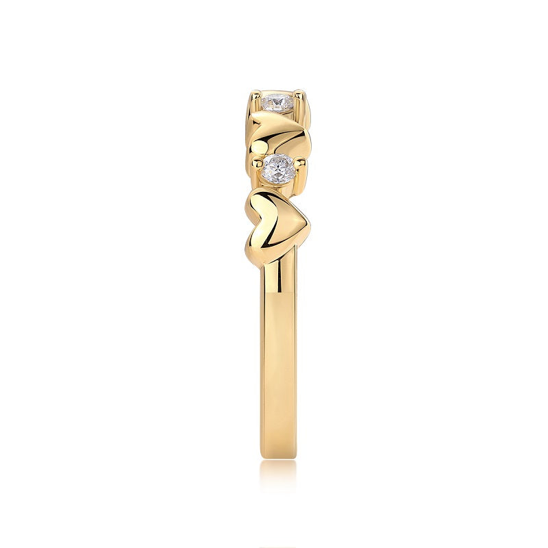 Heart To Heart -Luxury Silver Ring