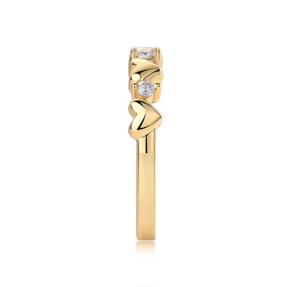 Heart To Heart -Luxury Silver Ring