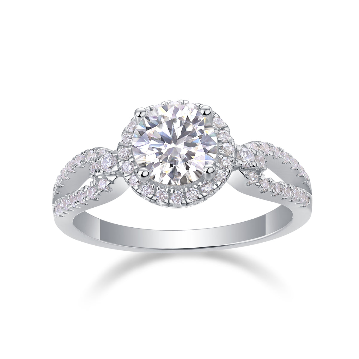 Conosci il tuo cuore: elegante anello nuziale con moissanite
