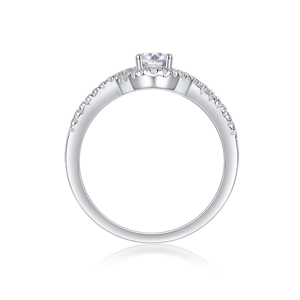 Alice in Wonderland – Elegant Moissanite Wedding Ring