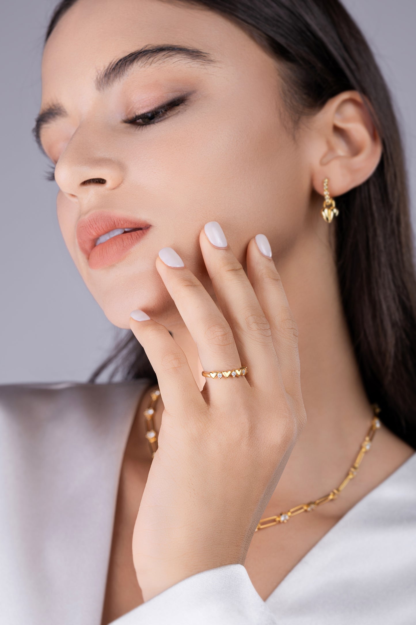 Heart To Heart -Luxury Silver Ring