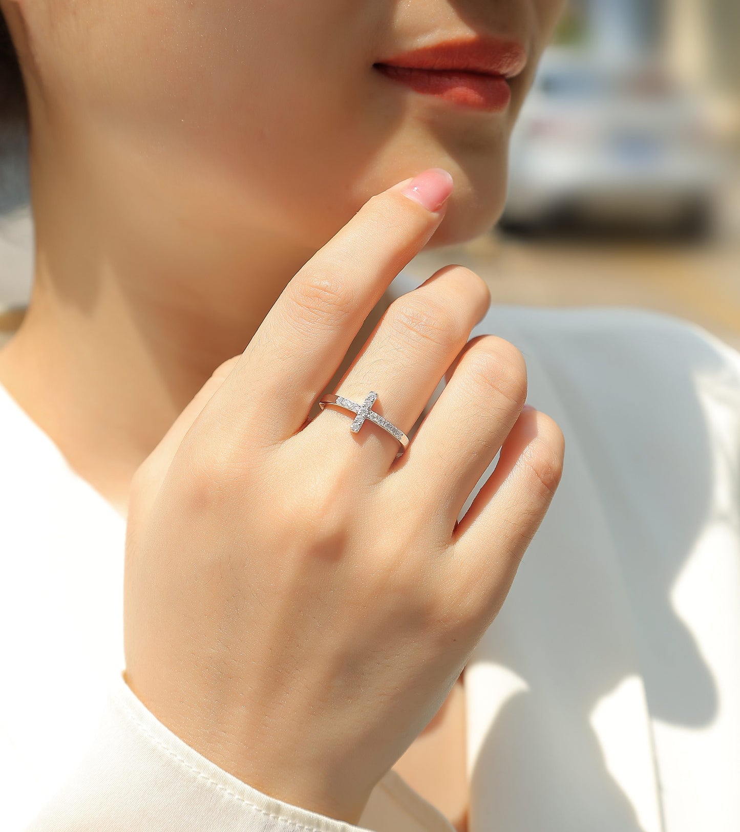 Holy Light Cross - Cross Ring