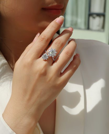 Petal Morning Dew – Elegant Engagement &amp; Wedding Ring