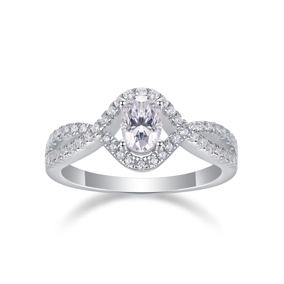 Alice in Wonderland – Elegant Moissanite Wedding Ring