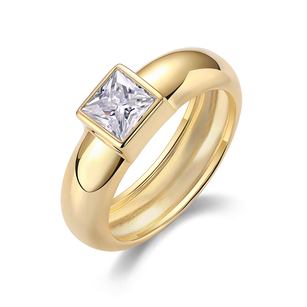 Champagne - Luxus Silber Ring