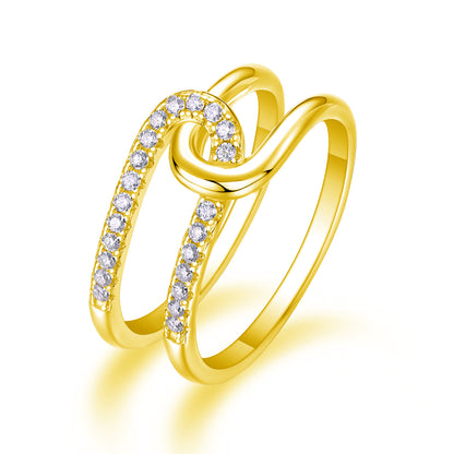 Interlocking – Eleganter Trauring mit hochwertigem Moissanit