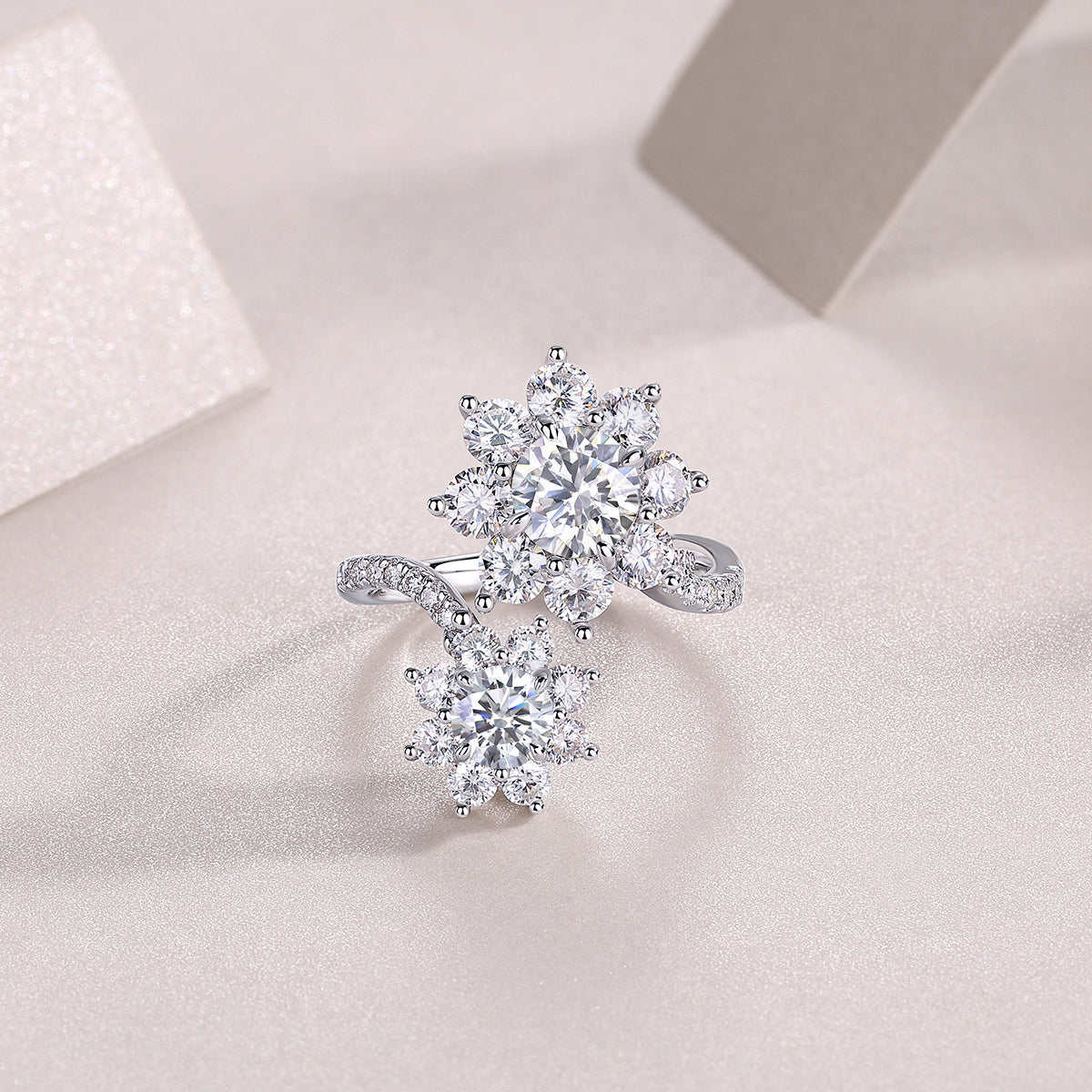 Petal Morning Dew – Elegant Engagement &amp; Wedding Ring