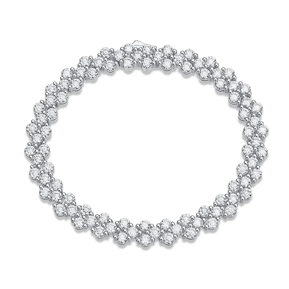 Kanong Luxus S925 Silberarmband – Elegantes Moissanit-Armband mit feinem Diamantglanz - Alyrah Jewellery