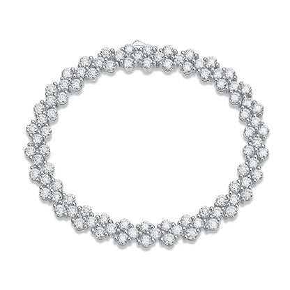 Kanong Luxus S925 Silberarmband – Elegantes Moissanit-Armband mit feinem Diamantglanz - Alyrah Jewellery