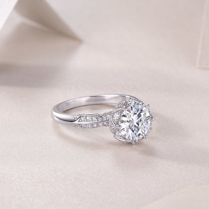 Life Theater – Elegant moissanite wedding ring
