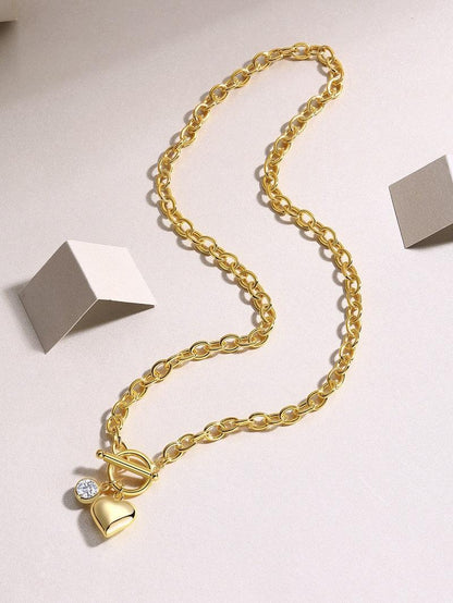 Meteor Wunsch – Modisches Trend-Collier mit 1-Karat-Moissanit, S925-Sterlingsilber & Vergoldung - Alyrah Jewellery