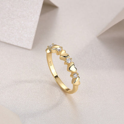 Heart To Heart -Luxury Silver Ring