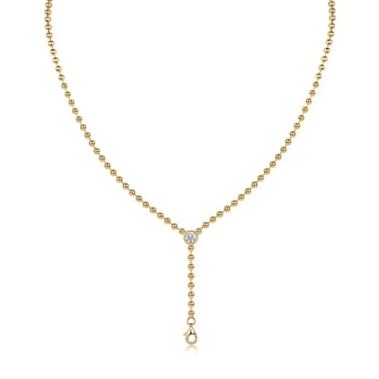 Time Interlaced – Trendiges S925 Silber Collier mit 0.5-Karat Moissanit & Vergoldung - Alyrah Jewellery