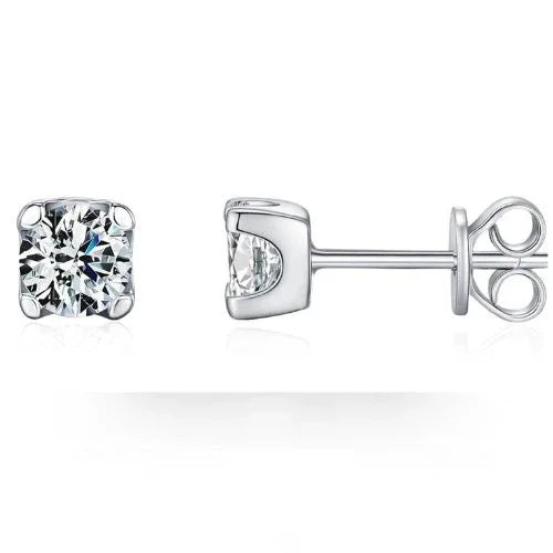 Urban Square – Moissanit Ohrstecker - Alyrah Jewellery