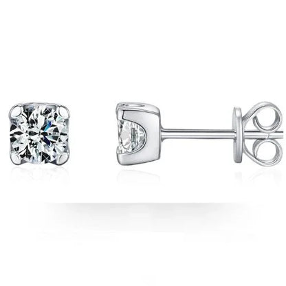 Urban Square – Moissanit Ohrstecker - Alyrah Jewellery