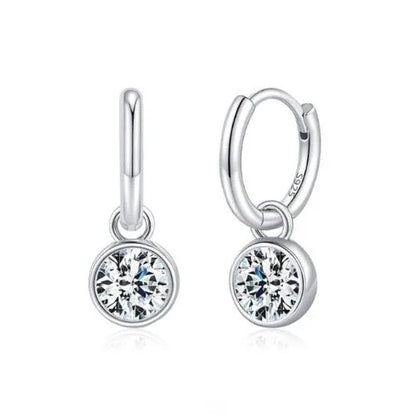 Twilight Glow – Moissanit Creolen - Alyrah Jewellery