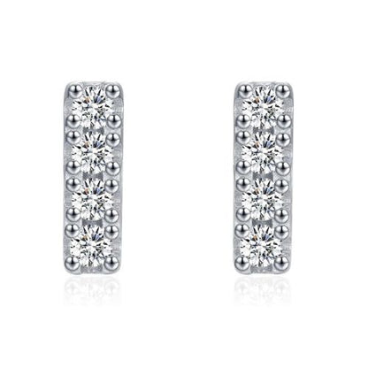 Urban Minimal – Moissanite Minimalist Stud Earrings